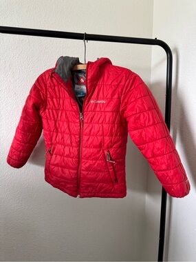 Columbia Kids' Red Quilted Insulated Jacket Small